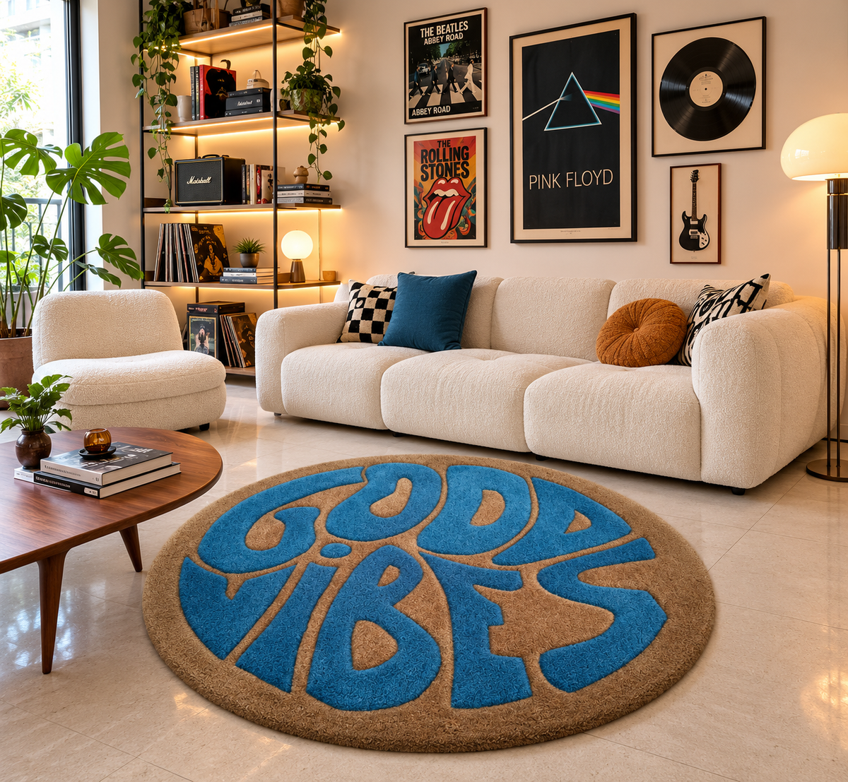 Good Vibes Round Tufted Rug