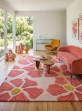Blossom Canvas Hand Tufted Rug