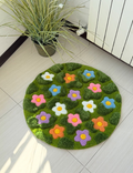 Flower Meadow Round Rug