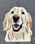 Heavenly Dog Face Handmade Rug