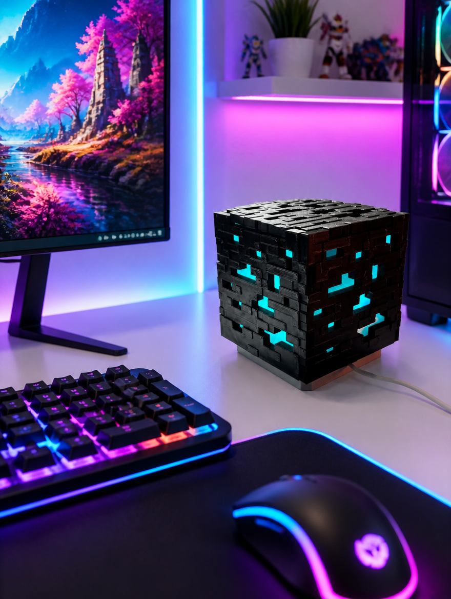 Pixel Block Lamp