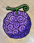 Purple Swirl Fruit Rug