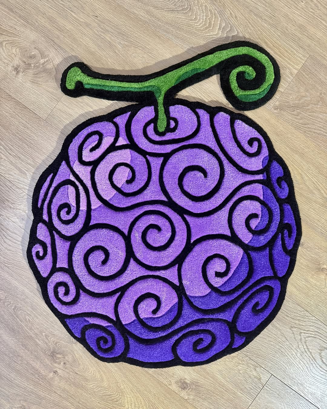 Purple Swirl Fruit Rug
